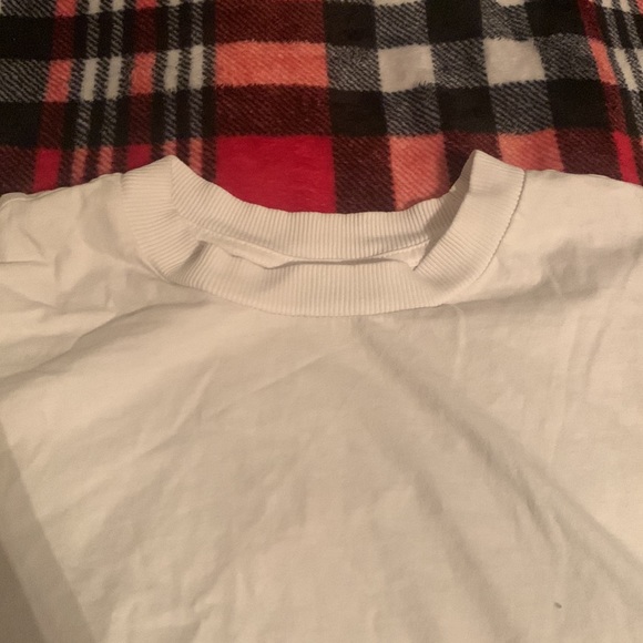 Primark white crop top shirt crew neck - Picture 7 of 7